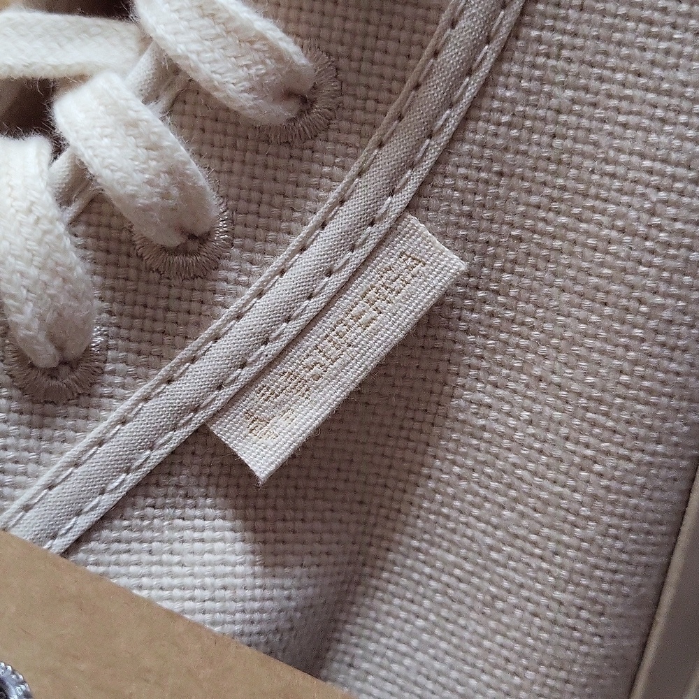 Superga organic cotton natural color high-top sneakers - Picture 4 of 7